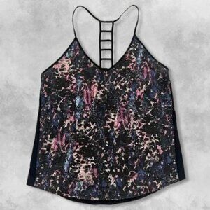 Lululemon Tank Top Strappy Ladder Back Lightweight Thin Straps Black W US Small